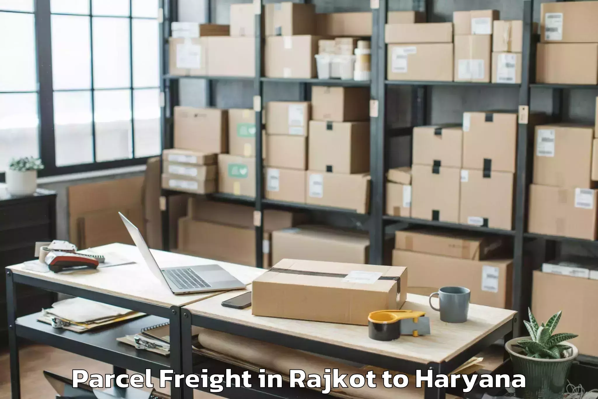 Hassle-Free Rajkot to Meerpur Parcel Freight